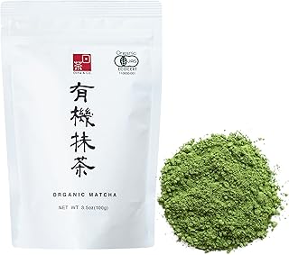 Ocha & Co. Shizuoka Organic Matcha - Ceremonial Grade - ECO JAS Organic Certified - Japanese First-Harvest Matcha Green Tea Powder, Traditionally Stone-Milled, 100g.