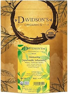 Davidson's Organics, Ayurvedic Infusions, Immunity, Loose Leaf Tea, 16-Ounce Bag