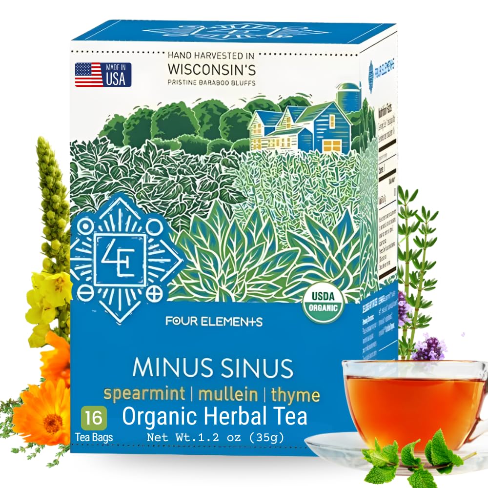 Four Elements Minus Sinus Tea 16 Bags (1.2Oz)