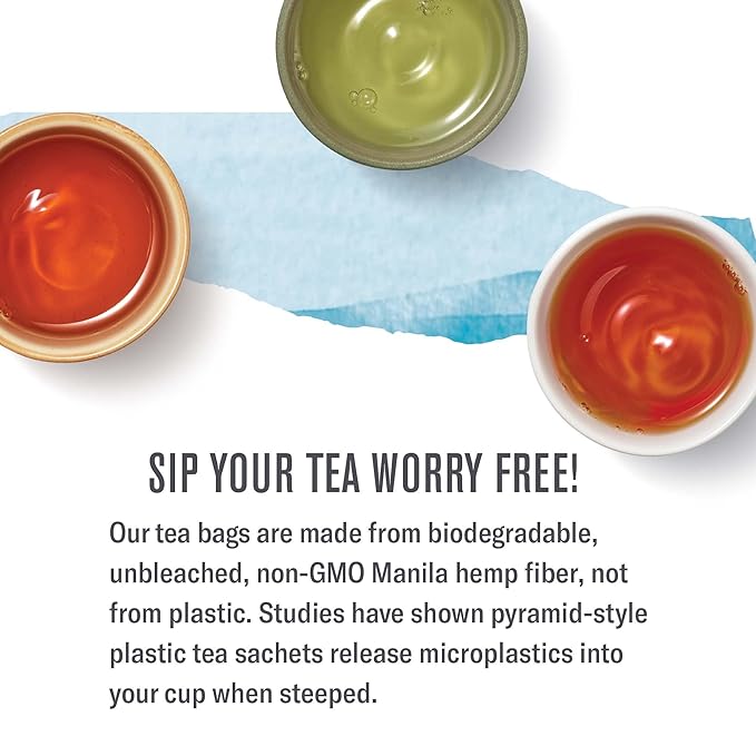 Numi Organic Yuzu Bancha Japanese Green Tea, 48 Green Tea Bags, Micro-Plastic Free