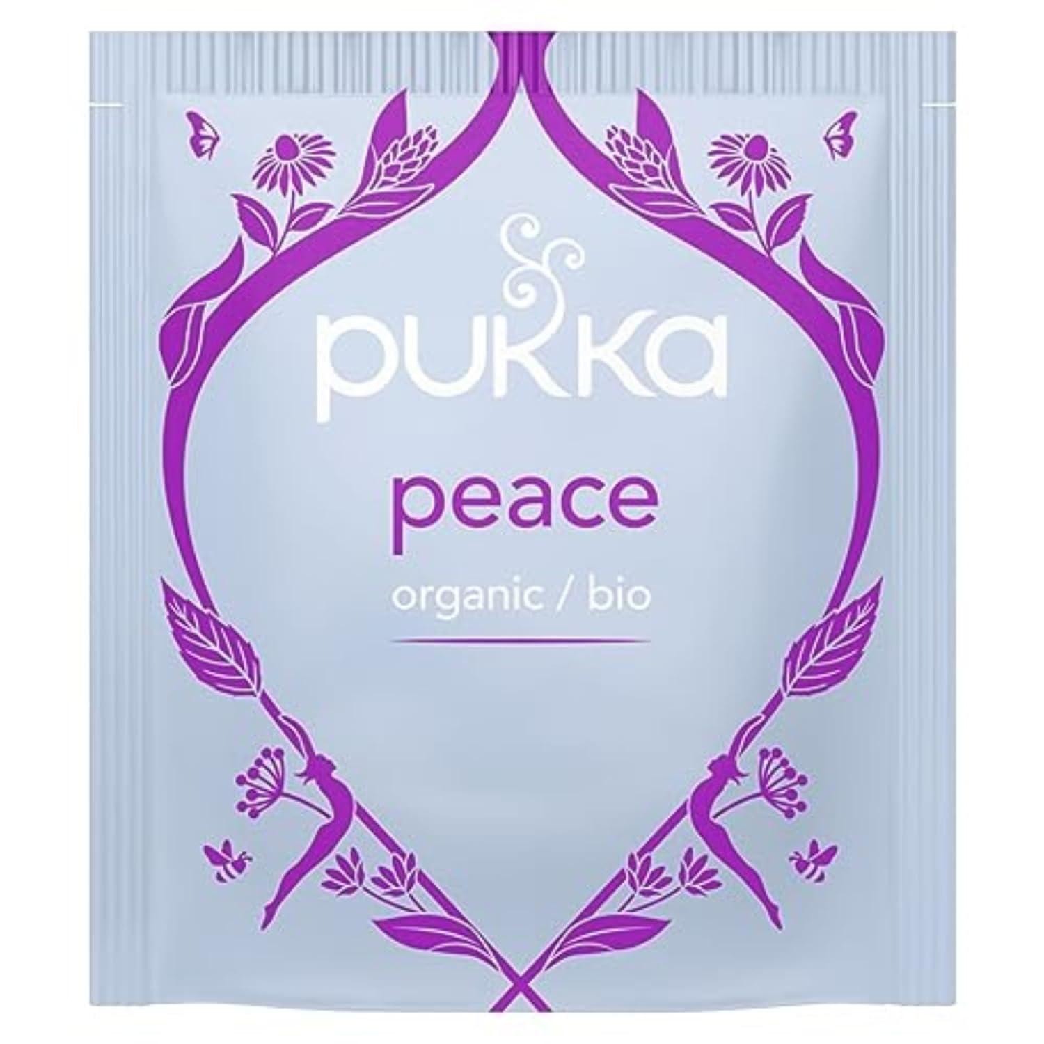 Pukka Peace Organic Tea Bags, Herbal Tea with Spearmint, Ashwagandha, and Hemp Seed Oil, Perfect for Balanced Tranquility, Caffeine Free, 80 Total Tea Bags (20ct - Pack of 4)