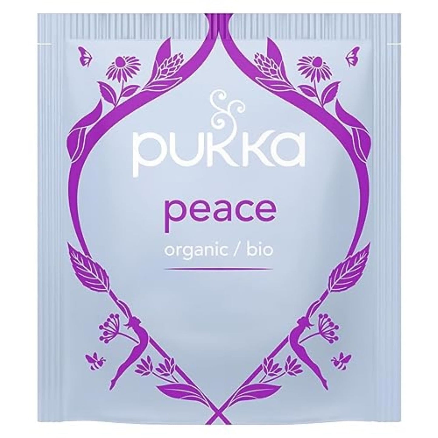 Pukka Peace Organic Tea Bags, 80 Total Tea Bags (20ct - Pack of 4) | Herbal Tea with Spearmint, Ashwagandha, and Hemp Seed Oil, Perfect for Balanced Tranquility, Caffeine Free