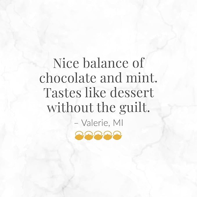 The Republic of Tea – Peppermint Cuppa Chocolate Tea Bags, Low-Caffeine, 36 Servings