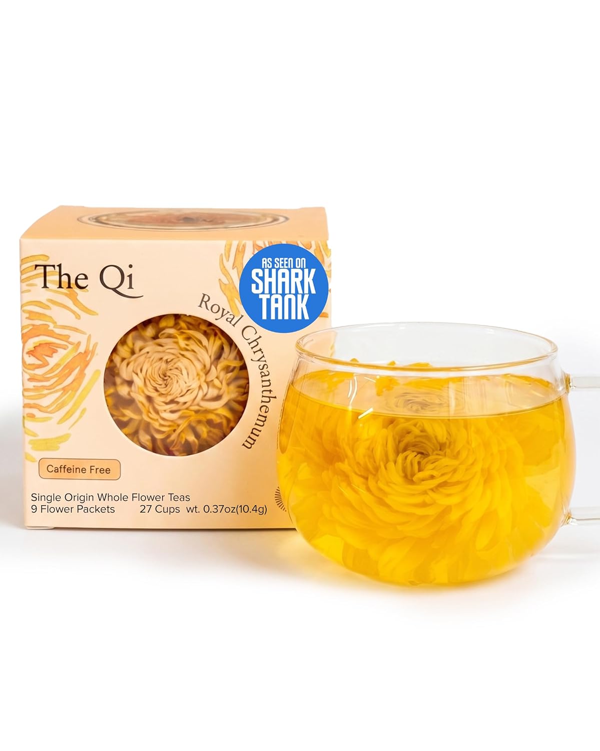 The-Qi Royal Chrysanthemum Blooming Tea - 9 Whole Flowers, Makes 27 Cups