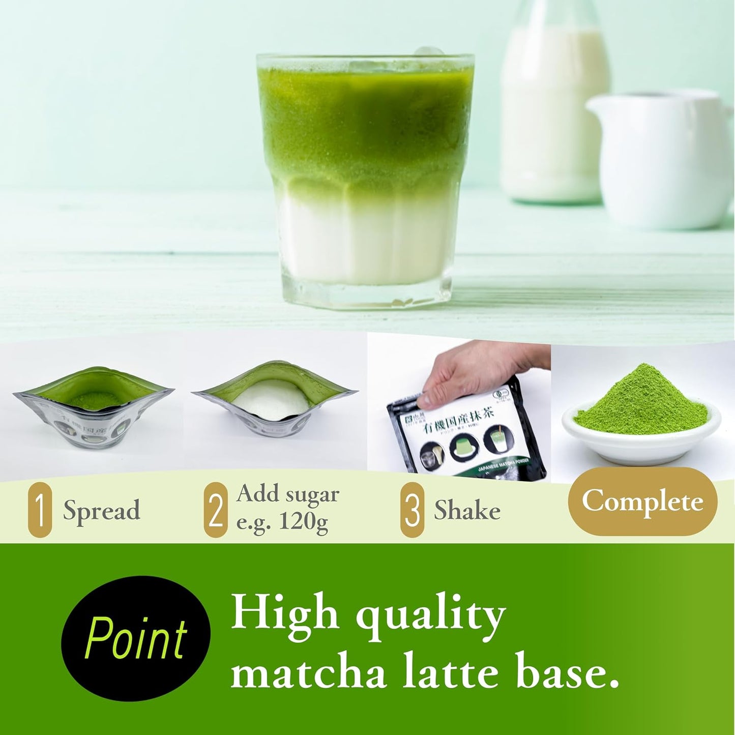 YAMAEI, Matcha Powder, Ceremonial Grade, 1.1oz, Japanese Green Tea, First Harvest, Use for Drinking, Latte