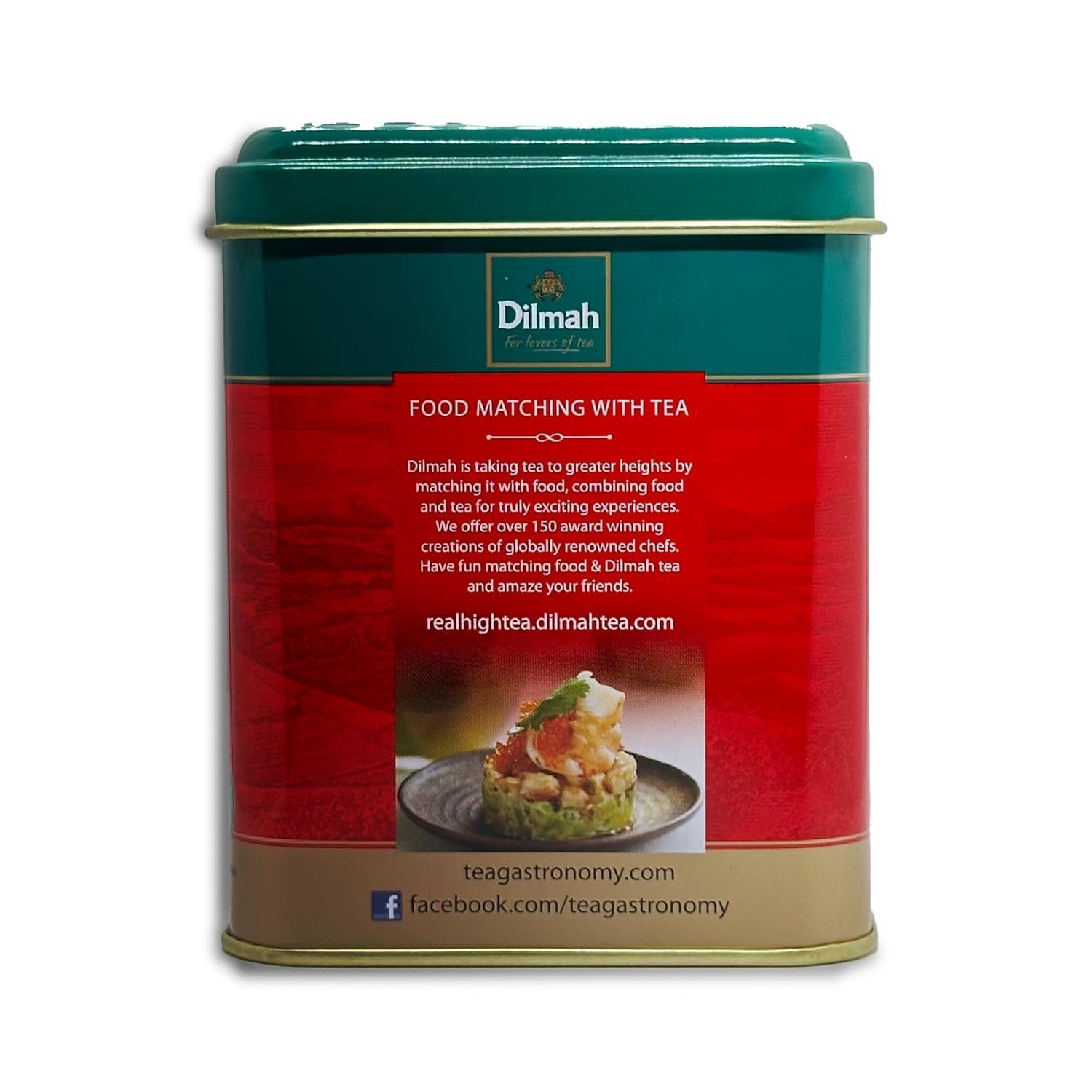 Dilmah English Breakfast Loose Leaf Tea, 4.41oz Tin, Pure Ceylon Tea in Caddy, Premium Black Tea