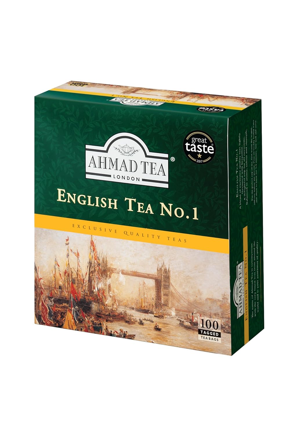 Ahmad Tea English Tea No.1 Tagged Teabags, 100 Count,3922-1