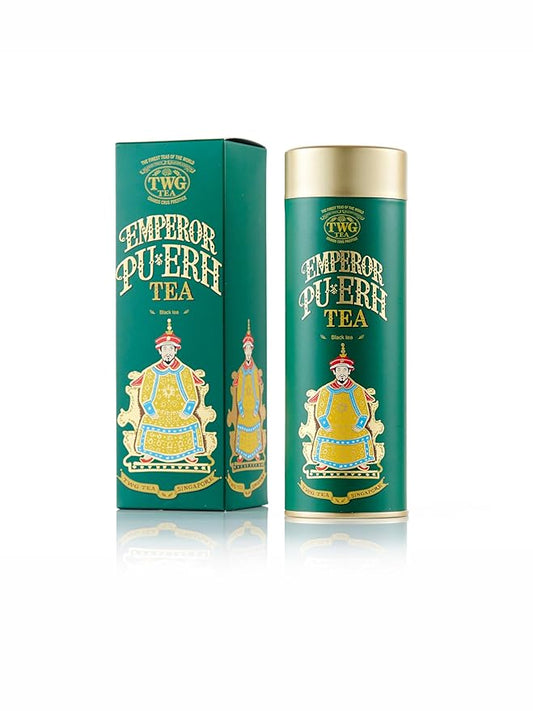 TWG Tea | Emperor Pu-Erh Tea | Black Tea | Strong & Earthy | Haute Couture Tin, 100g | Gift Set