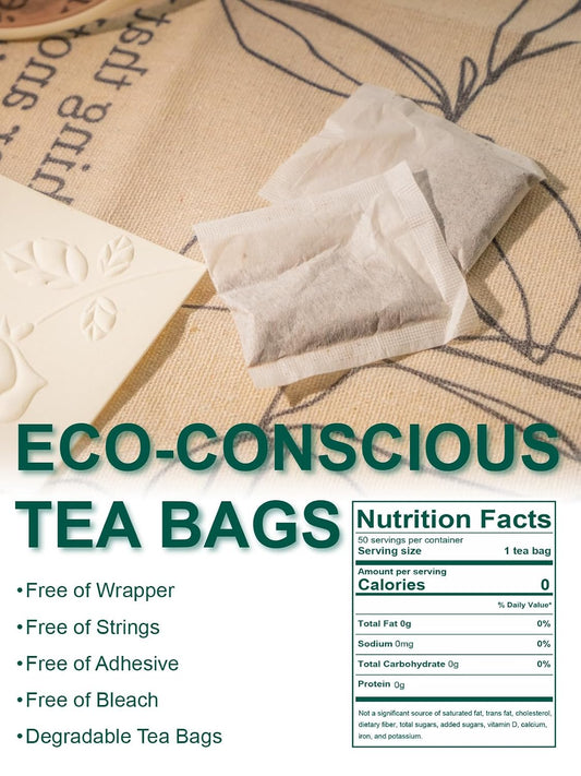 TeeLux Roasted Dandelion Root Tea Bags, Natural Dandelion Herbal Tea, 50ct | Rich Roasted Aroma, Smooth &amp; Mellow Taste, Caffeine Free, Gluten Free, Hot or Iced, Foil-Lined Resealable Pouch