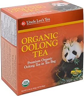 Uncle Lee's Organic Oolong Tea Bags, 40 Count – Antioxidant-Rich, Antioxidant-Rich, Smooth & Balanced