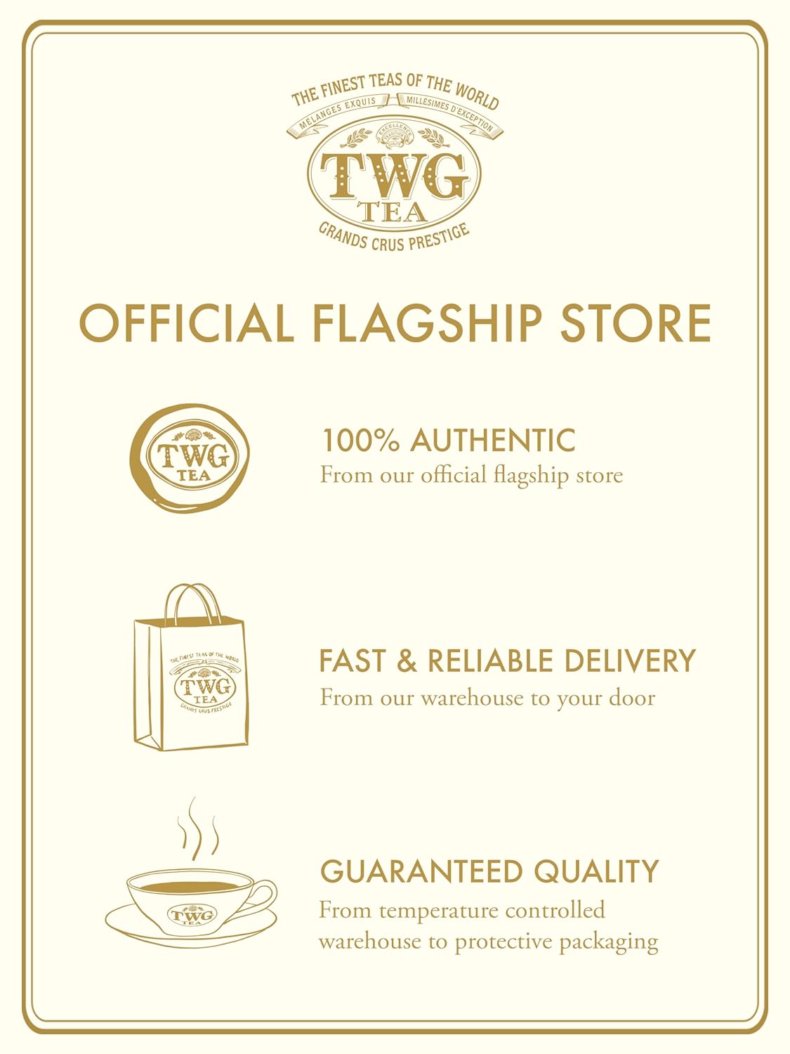 TWG Tea | Jasmine Queen Tea | Green Tea | Jasmine Flowers | 15 Hand Sewn Cotton Teabags | Gift Set
