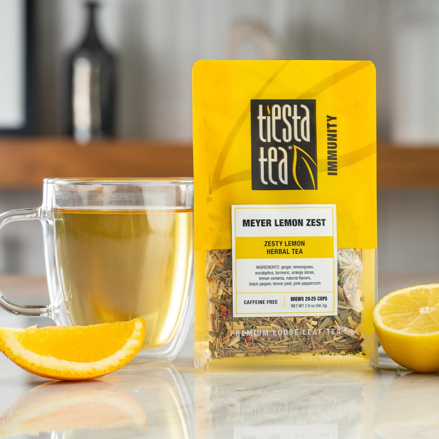 Tiesta Tea - 4 Autumnal Tea Blends, Loose Leaf, Premium Blend | Non-Caffeinated, Make Hot or Iced, Pouch of Pumpkin Spice, Cozy Chai, Chamomile Mint, Meyer Lemon Zest, Pack of 4