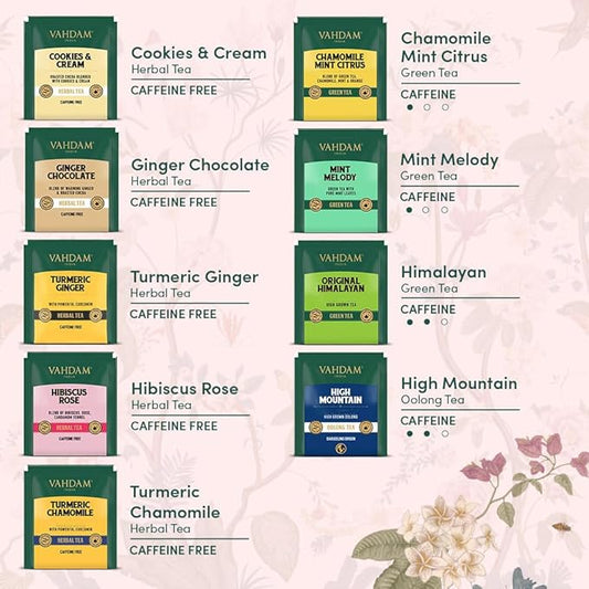 Limited Edition - Gifts for Mom | Assorted Tea Gift Set - 9 Tea Variety Pack | Long Leaf Pyramid Tea Bags | Mom Gift from Daughter & Son