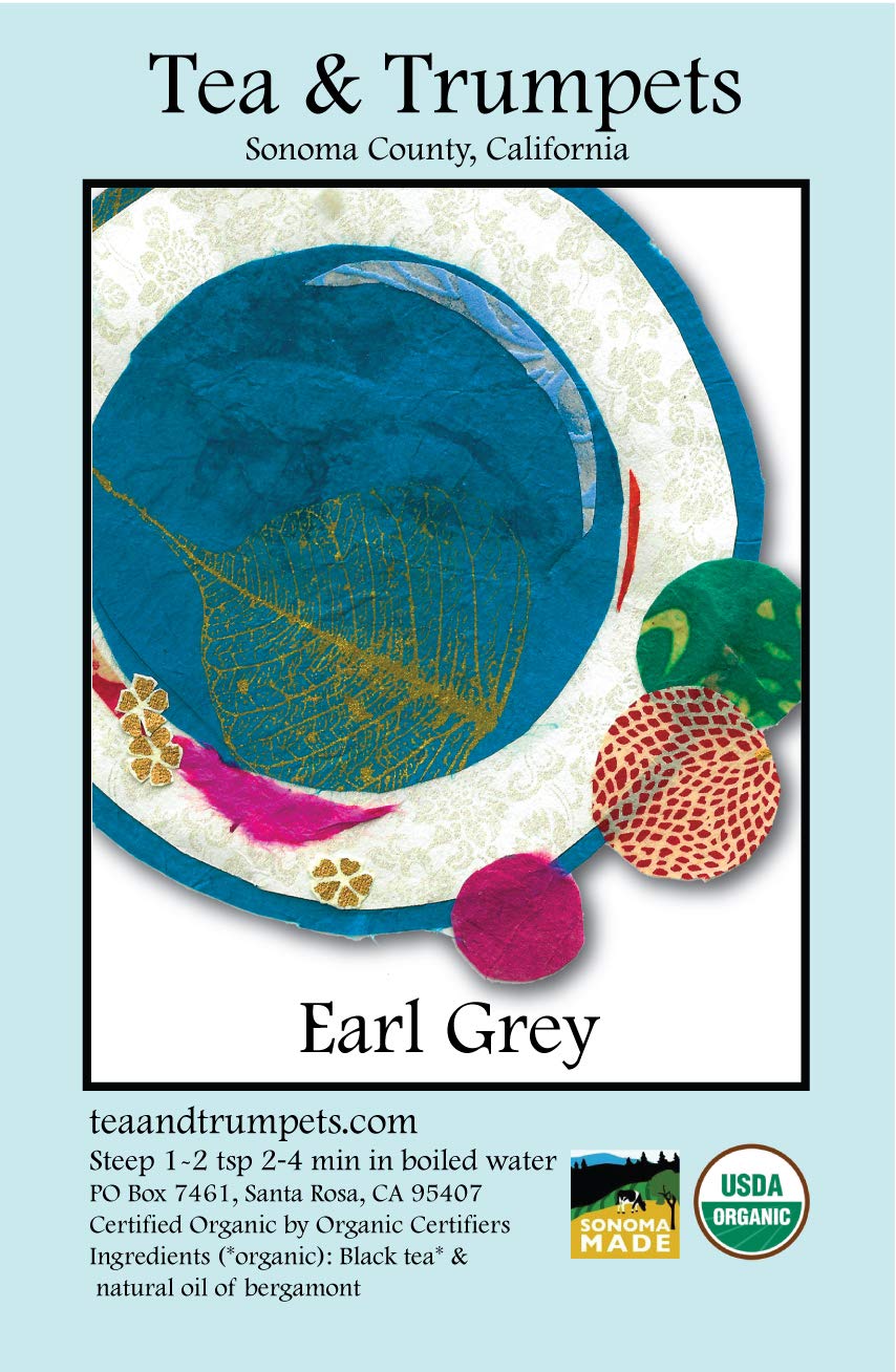 Tea & Trumpets USDA Organic Earl Grey Loose Leaf Back Tea - 4 oz
