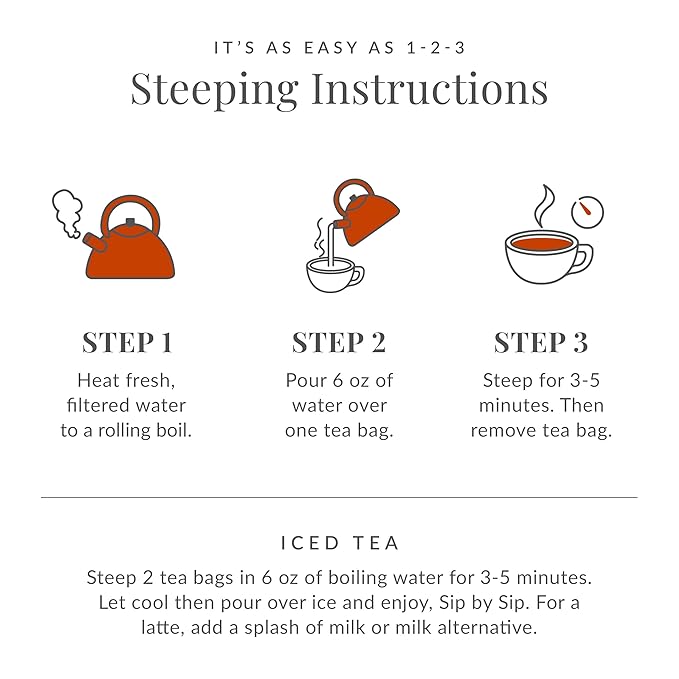 The Republic of Tea – All Day Earl Grey Whiskey Vanilla Fig Black Tea, Naturally Caffeinated, 36 Tea Bags