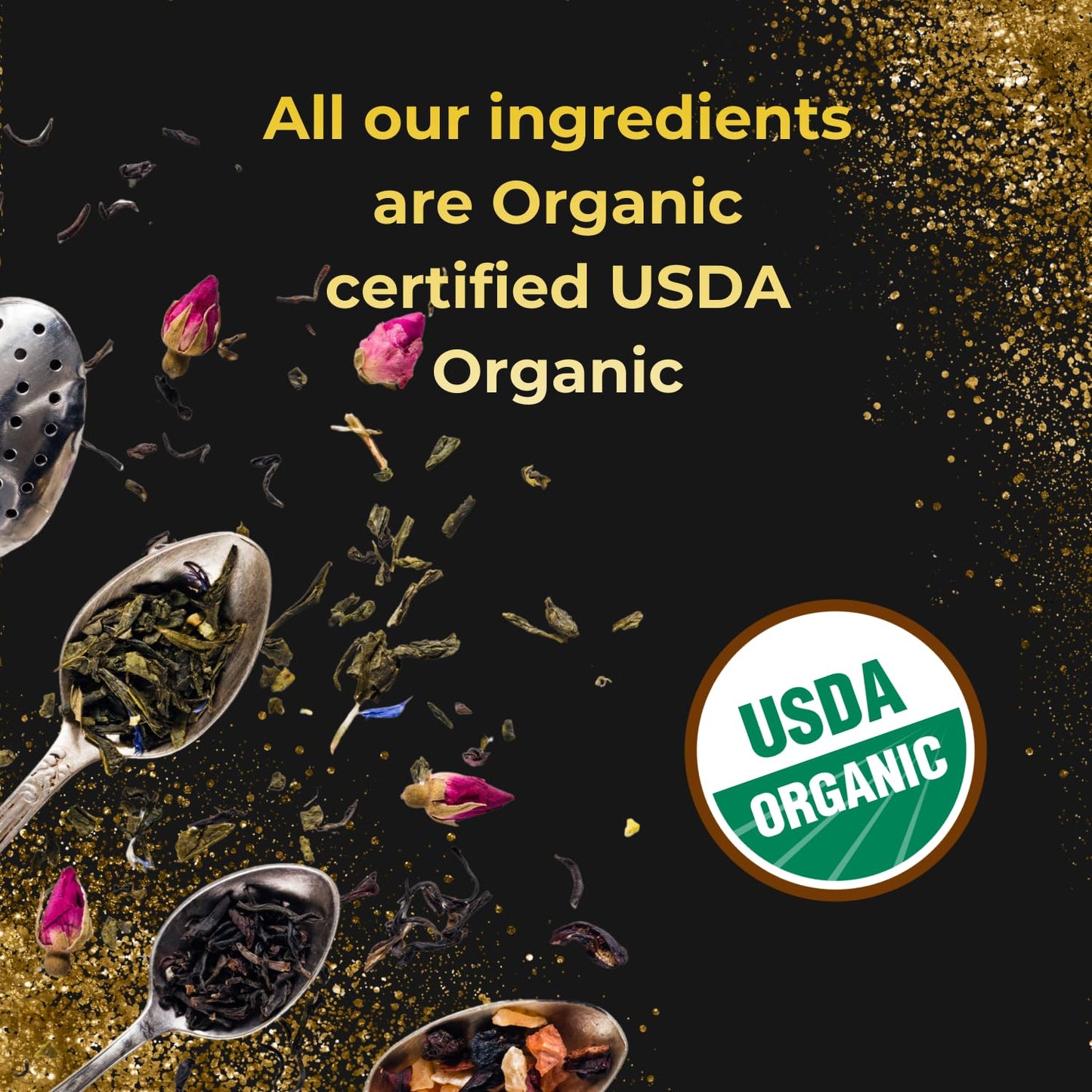 The French Touch Gold Collection - French Lemon Verbena Tea ORGANIC | 80 Gr - 2.82 Oz Loose Leaf Tea | Herbs from France | 100% Certified USDA Organic | Select Premium Lemon Verbena | Caffeine-free