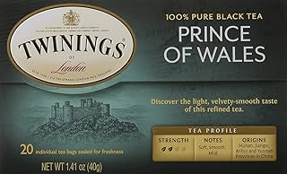 Twinings of London Prince of Wales Tea Bags, 20 Count