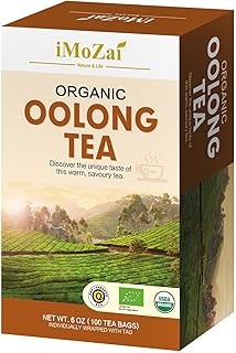 Imozai Organic Oolong Tea Bags 100 Count Individually Wrapped