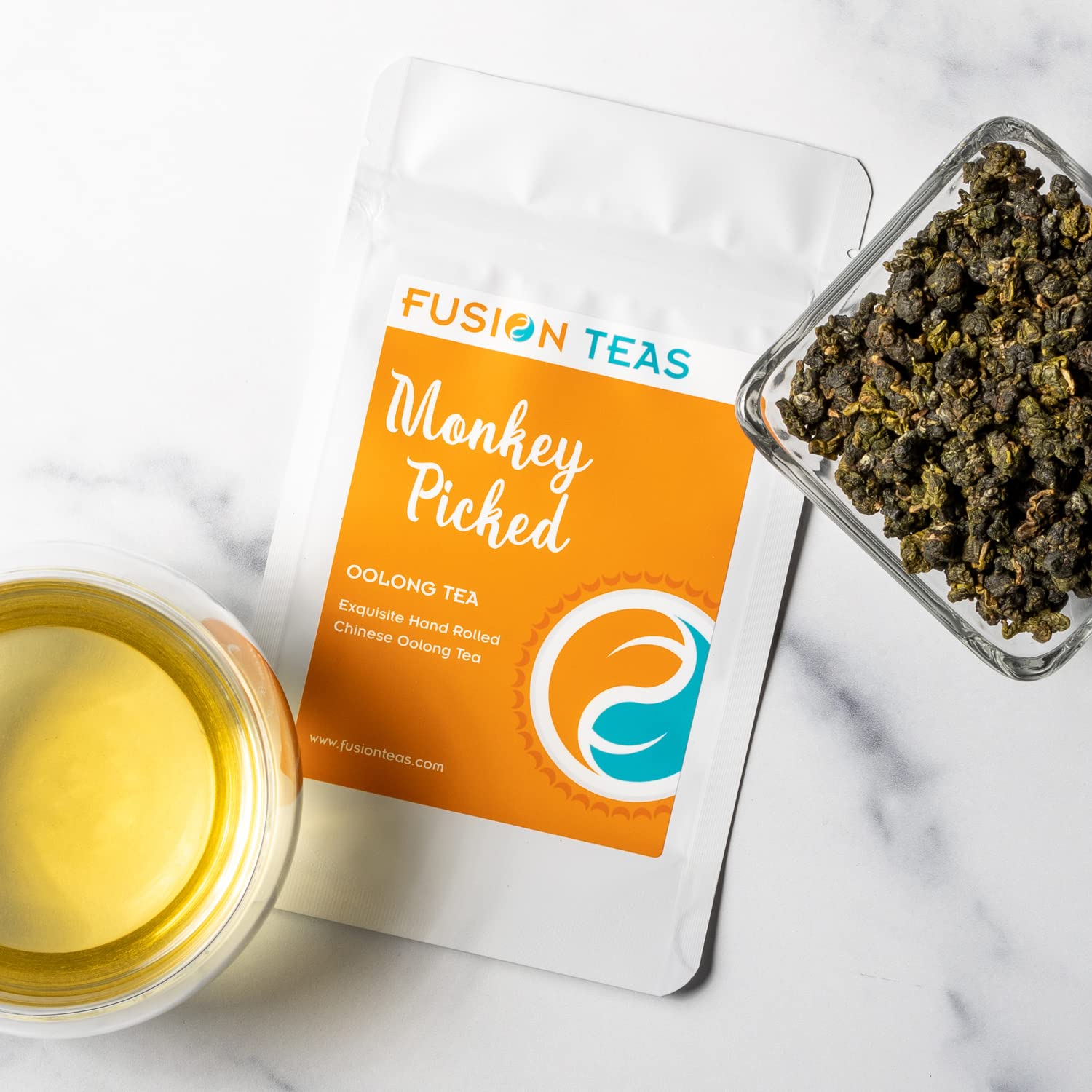 Monkey Picked Oolong Tea - Premium Loose Leaf - Fusion Teas - 16oz Pouch