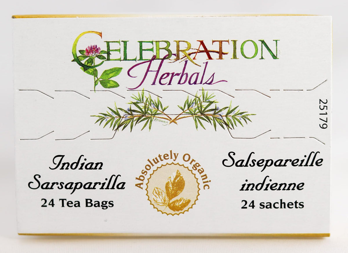 Celebration Herbals Organic Sarsaparilla Root Tea Bags 24 Count