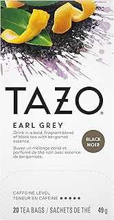 Tazo All Natural Black Tea Earl Grey -- 20 Tea Bags ( 3 pack)