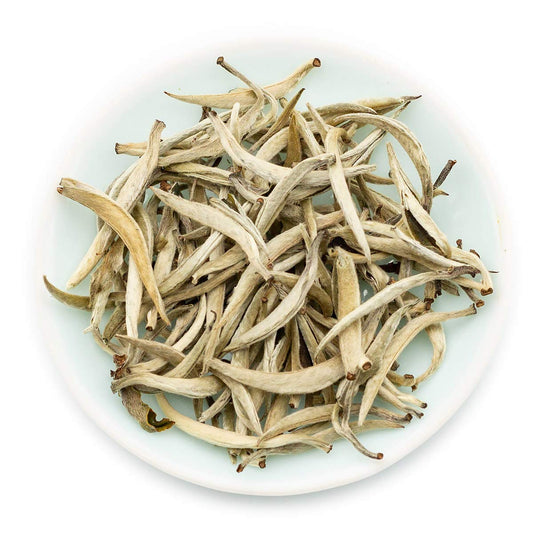 Oriarm 250g Yunnan Silver Needle White Tea Loose Leaf - Spring Harvest Bai Hao Yinzhen from Jinggu, Low Caffeine, Aged to Perfection