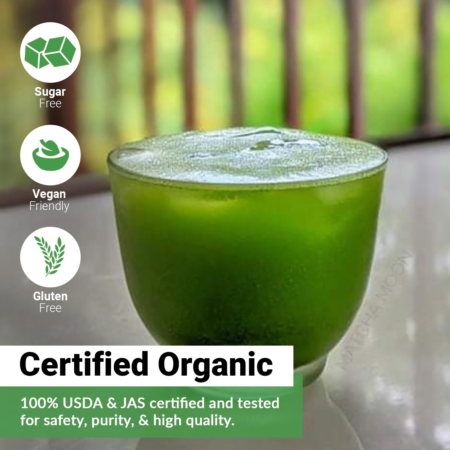 Matcha Moon Spring Zen Superior Ceremonial Grade Matcha Green Tea Powder | Traditional Organic Japanese Matcha Powder from Uji Kyoto | Ideal for Daily Tea Rituals, Lattes & Mindful Wellness - 30g Tin