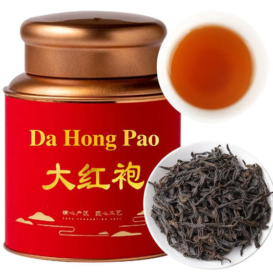 Chaduo Dahongpao Oolong Tea Loose Leaf Da Hong Pao Oolng Tea From Wuyi Mountain Big Red Robe Ulong With Orchid & Caramel Notes Grade AAA Wuyi Rock