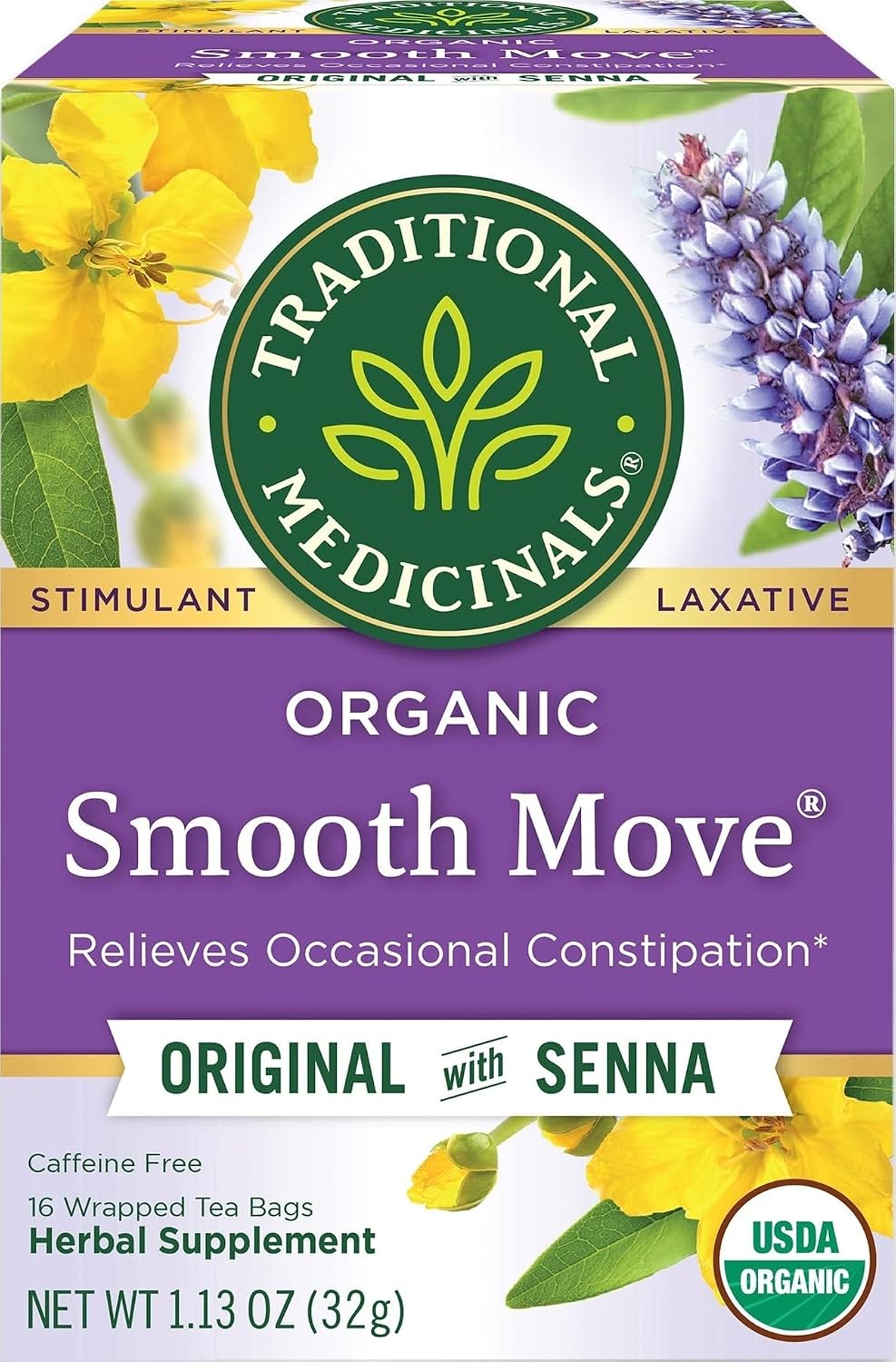 Traditional Blends Tea's-Smooth Move Traditional Medicinals 16 Bag