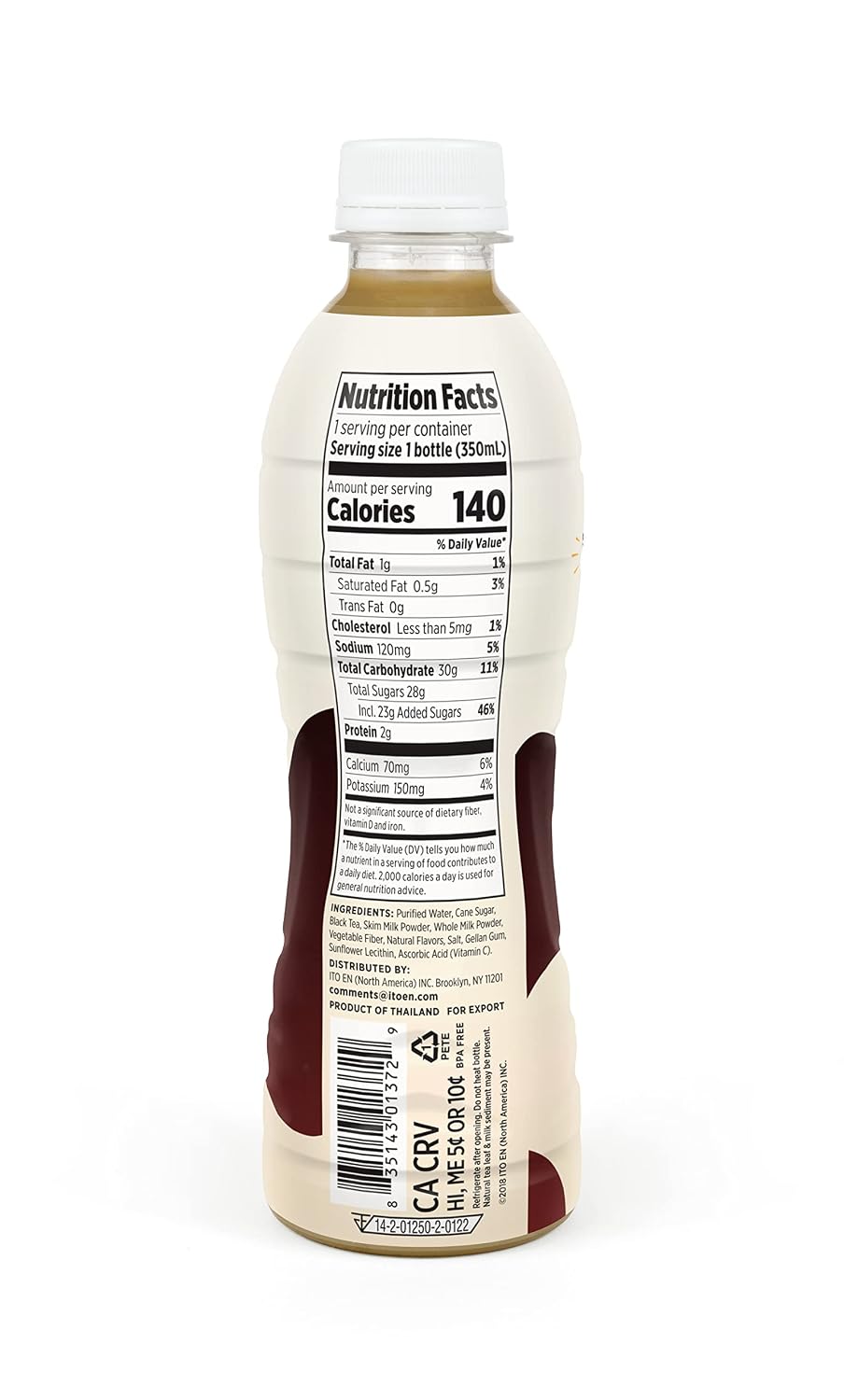 Ito En Black Milk Tea, Sweetened, 11.8 Ounce (Pack of 12)