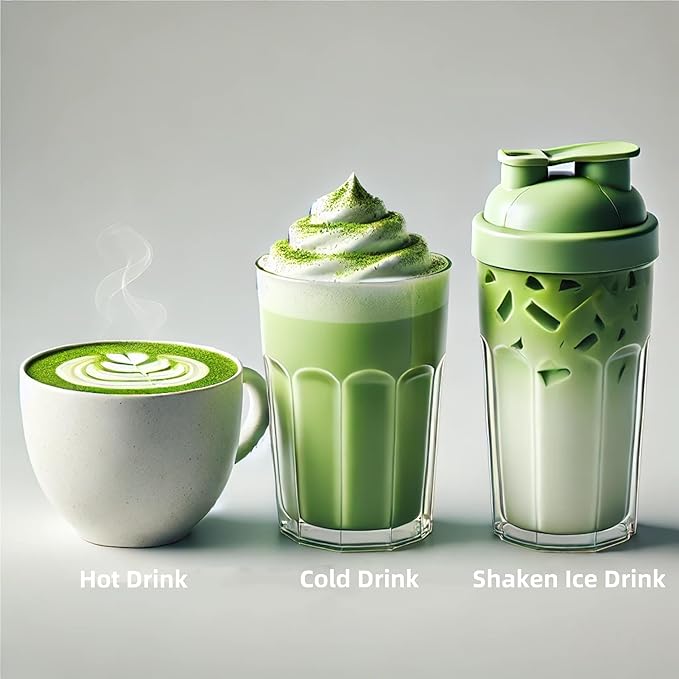 EAST NATURHUS Matcha Milk Tea Powder – Made with Matcha & Freeze-Dried Green Tea, No Added Sugar, Naturally Sweetened, Perfect for Hot & Iced Drinks