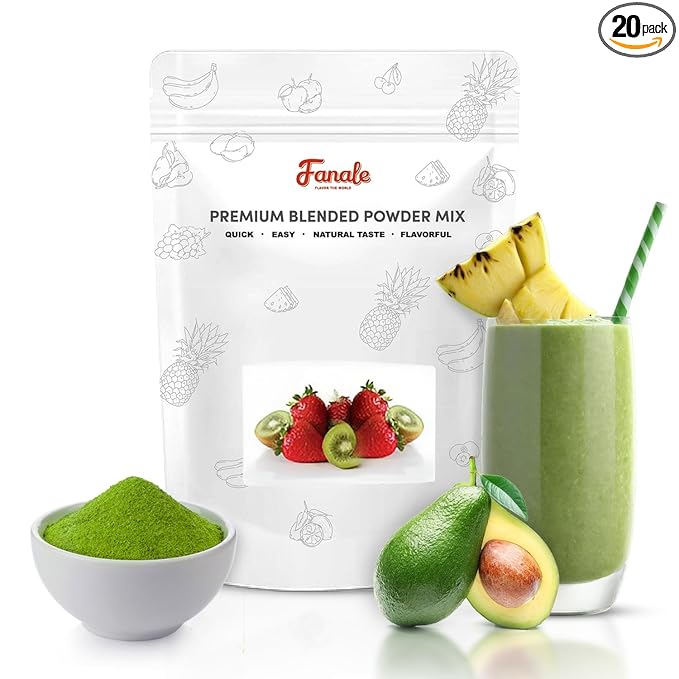 Fanale Premium Avocado Bubble Tea Flavoring Powder, Perfect for Baking, Smoothies, Desserts and Drinks, Instant Flavoring Powder for Boba Milk Tea