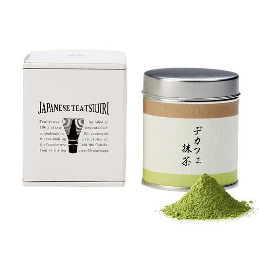 Tsujiri Matcha - Decaf Matcha (30g / 1.06oz) - Authentic Japanese First Harvest Matcha Green Tea - Kyoto, Japan, 1860
