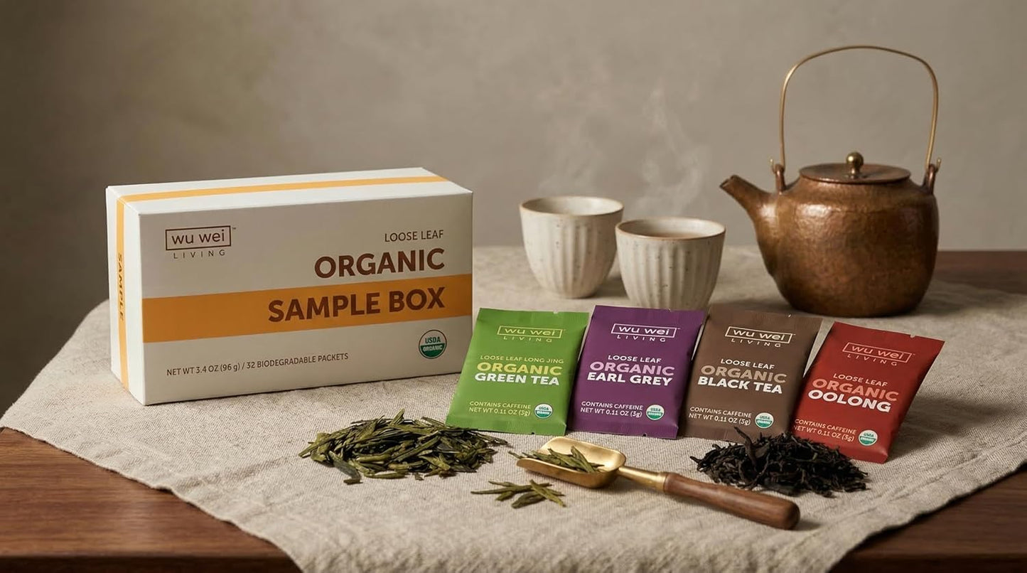 Organic Loose Leaf Tea Collection (32-Pack, 32, Count)