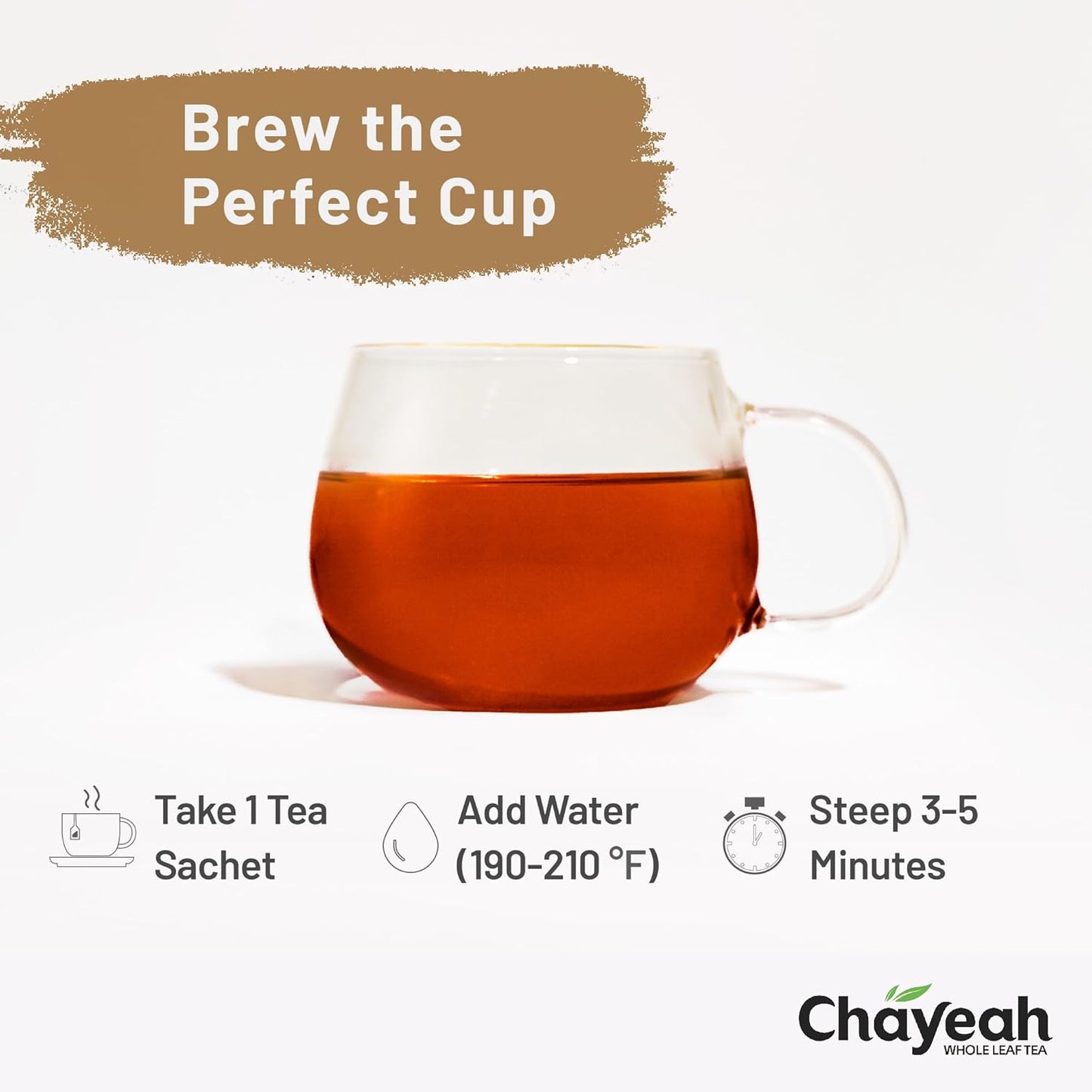 CHAYEAH, The Rock Oolong, Authentic Wuyi Rock Oolong Tea from Fujian, Whole Leaf Tea Bag, USDA Organic, Caffeinated (16 Pyramid Tea Sachets)