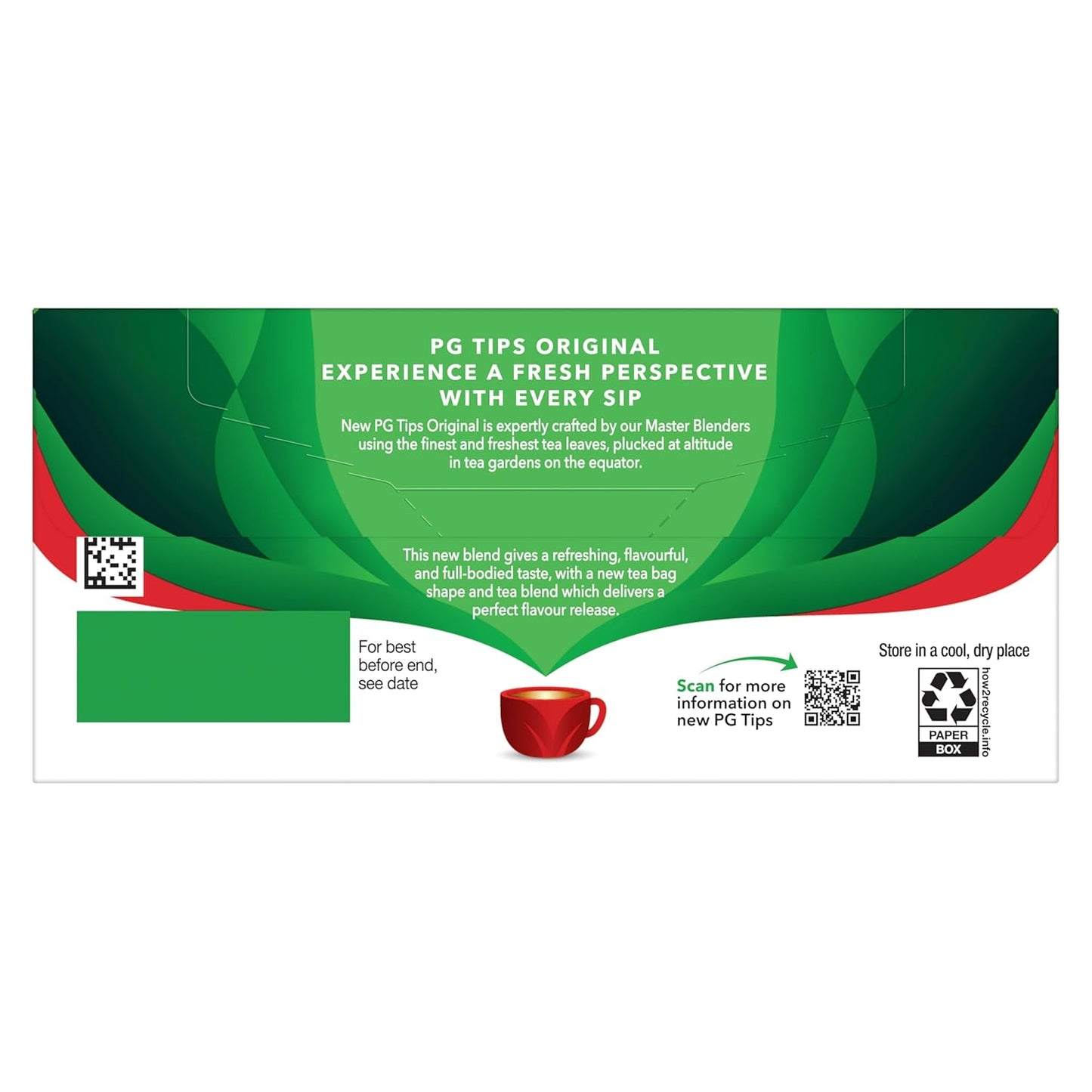 PG Tips Premium Black Tea Bags Non-Pyramid, 40 Count (Pack of 1)