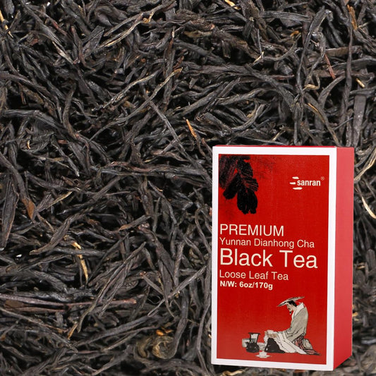 Sanran Yunnan Black Tea Loose Leaf Bulk, 6 Ounce