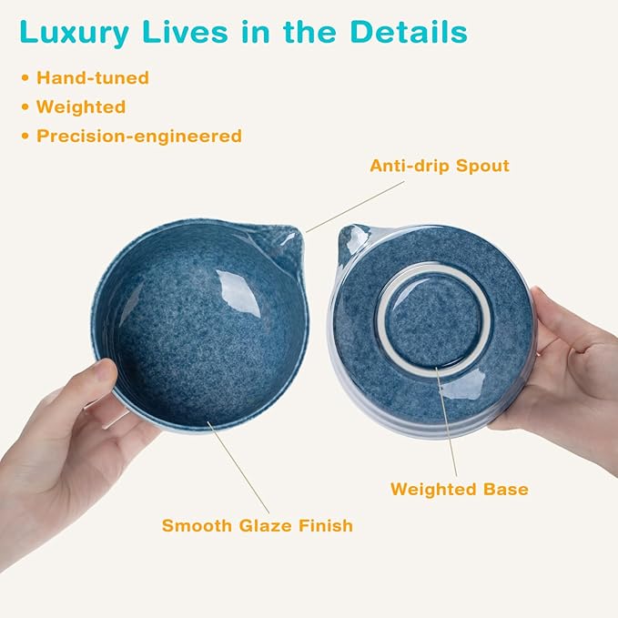 Premium Matcha Ceremony Set – Complete 9-Pcs Ritual Kit – Presented in Luxury Magnetic Gift Box, Perfect for Gifting or Self-Care (Gem Blue)