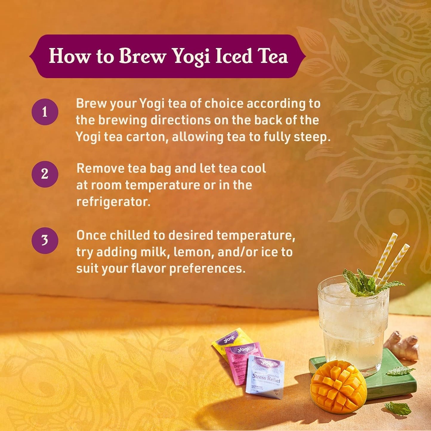 Yogi Tea Comforting Chamomile Tea - 16 Tea Bags per Pack (4 Packs) - Organic Chamomile Tea Bags - Supports a Good Night'