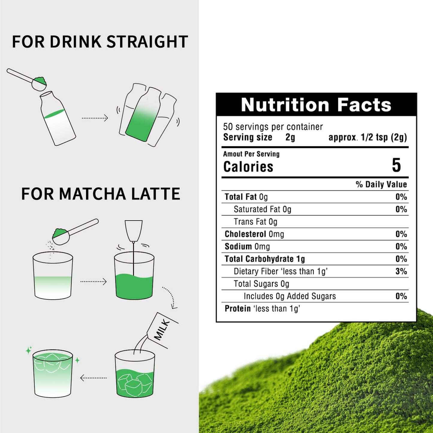 Organic Matcha Green Tea Powder First Harvest Ceremonial Grade 100% Pure Premium Matcha for Drinking and Latte No Additives 3.53oz(100g) Jiuyu