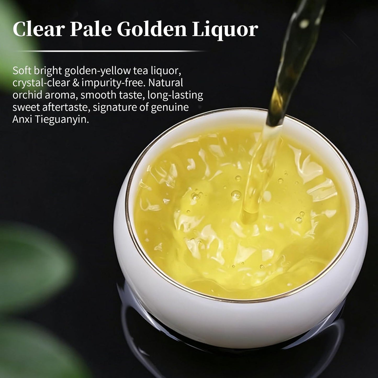 Yuexi Tie Guan Yin Oolong Tea Loose Leaf, Authentic Fujian Chinese High Mountain Iron Goddess of Mercy Tea, Fresh Hand-Picked Anxi Tieguanyin, Natural Floral Aroma Smooth Taste 安溪铁观音 乌龙茶 5.29oz/150g