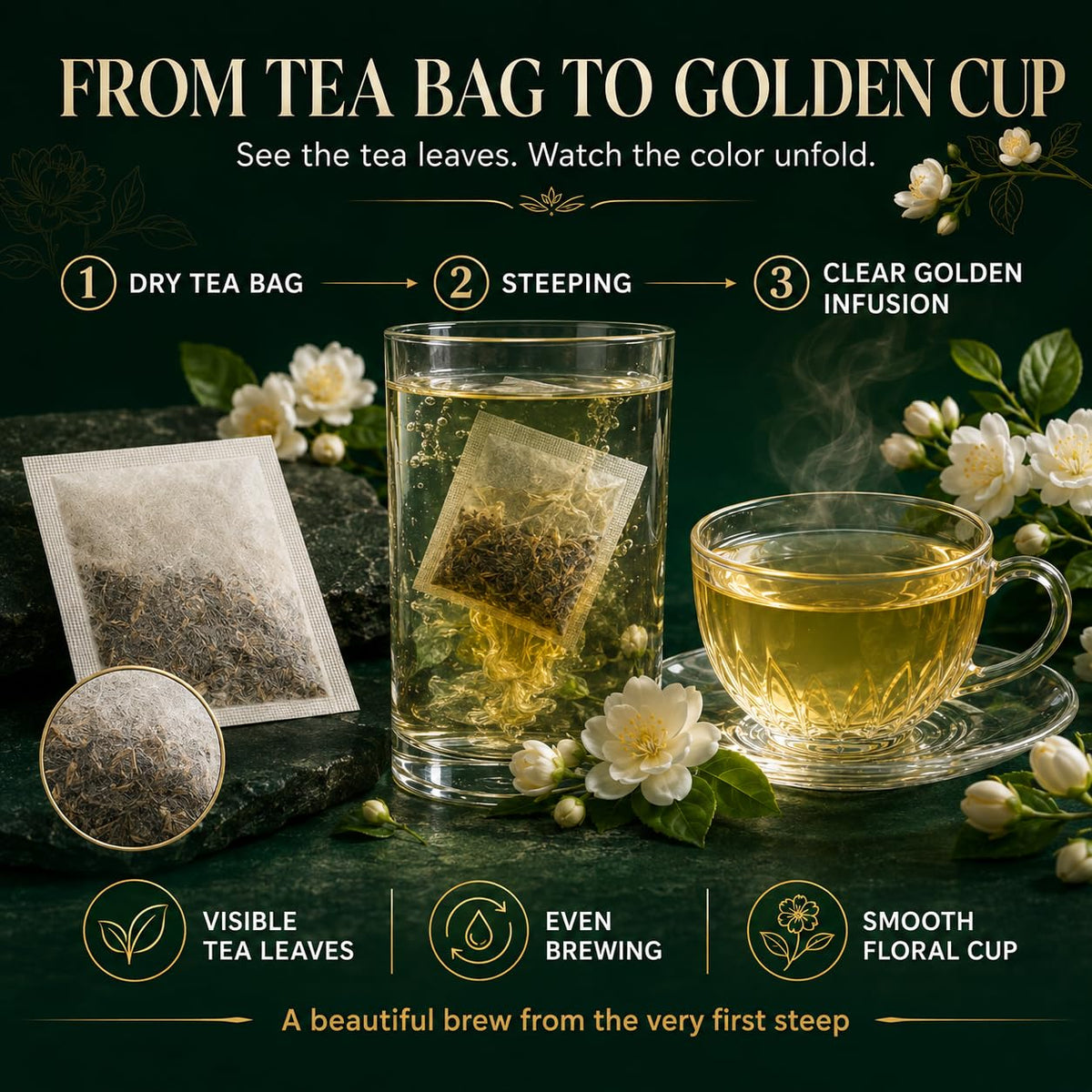 WOTIHA Jasmine Flower Tea Bags