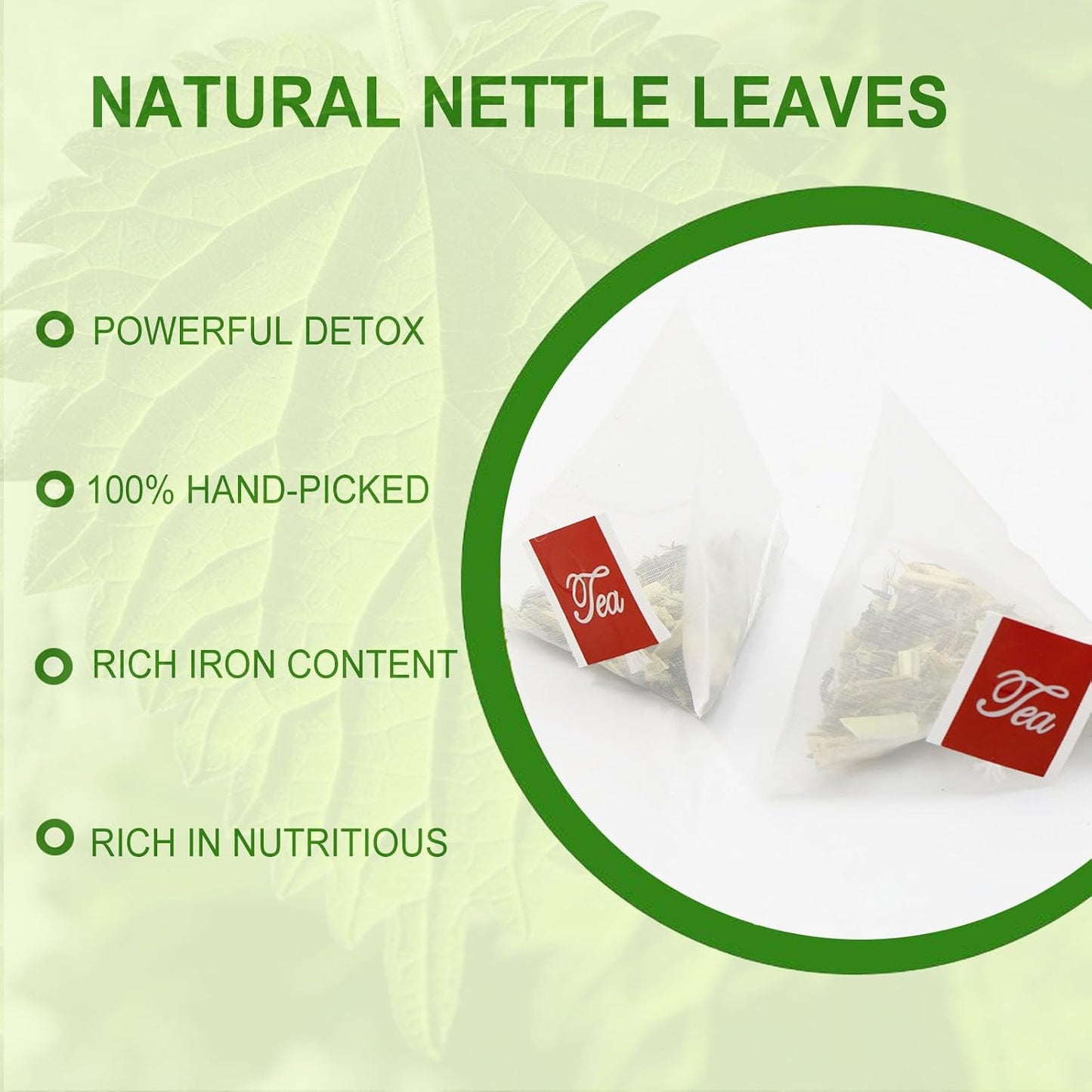 Jarteela - Nettle Leaf Tea Bag, 54 Ct, Stinging Nettle Tea Herbal Teabags