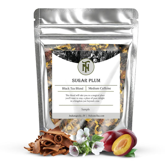Nelson's Tea Sugar Plum Black Loose Leaf Tea, Sample 0.5 oz | Black Tea Samples Parentage