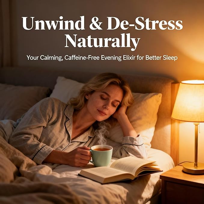 Eastrue Organic Goji Berry & Chrysanthemum Herbal Tea,50 Tea Bags,Stress Relief & Better Sleep,Non-GMO,Caffeine-Free