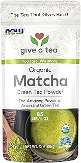 NOW Foods, Certified Organic Matcha Green Tea Powder, Non-GMO Project Verified, 3-Ounce