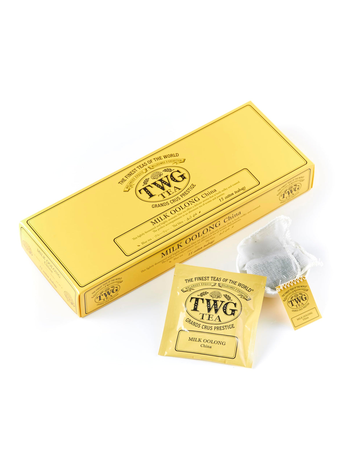 TWG Tea | Milk Oolong | Oolong Tea | Milky & Toasted | 15 Hand Sewn Cotton Teabags | Gift Set