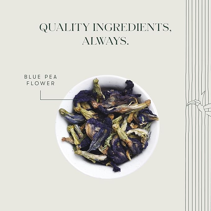Luxmi Estates - Butterfly Pea Flower Tea - Loose Leaf - 25g (12 Cups), USDA Certified Organic Blue Tea, Caffeine-Free, Single Ingredient