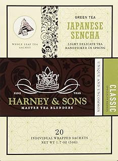 Harney & Sons Green Tea, Japanese Sencha, 20 Count (Pack of 1)