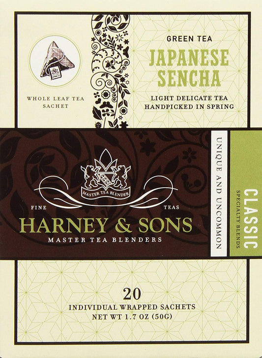 Harney & Sons Green Tea, Japanese Sencha, 20 Count